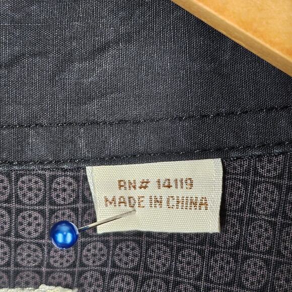 ELY CATTLEMAN MEN'S LONG SLEEVE SHIRT - SIZE LARGE - GRAY - Picture 14 of 15